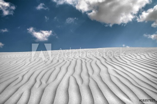 Picture of white sandy desert